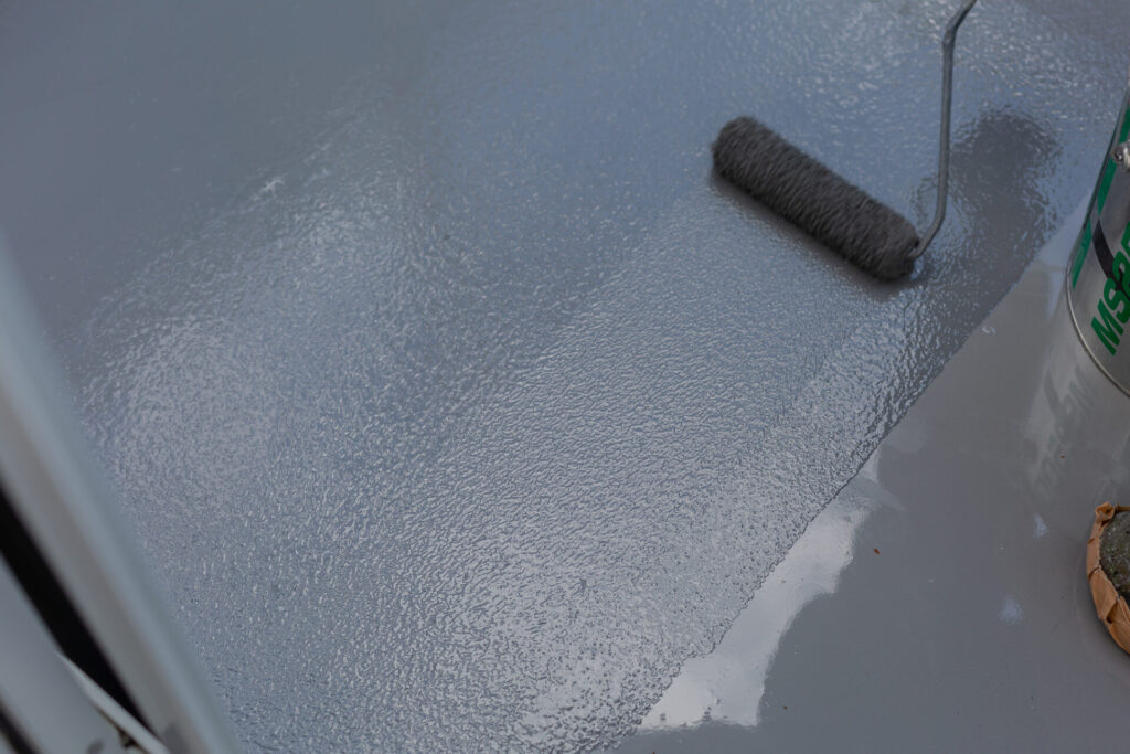 防水トップコートの塗り直し